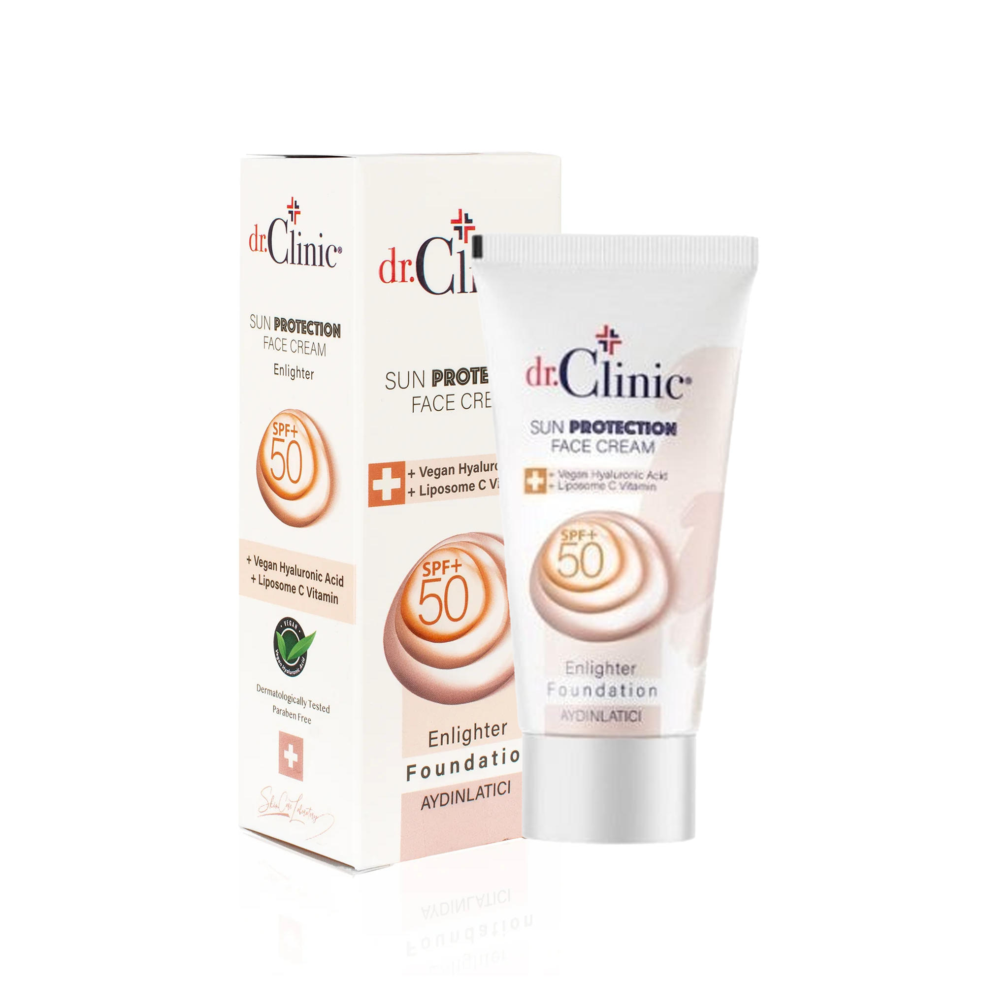 Dr. Clinic SUN PROTECTION FACE ENLIGHTER FOUNDATION + SPF 50