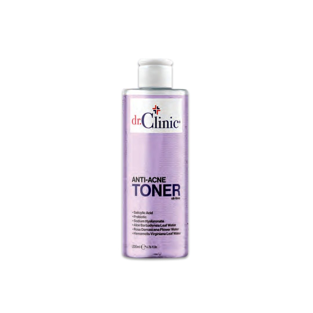 Dr. Clinic Anti-Acne Toner - Oil-Free 200 ml  (PURPLE)